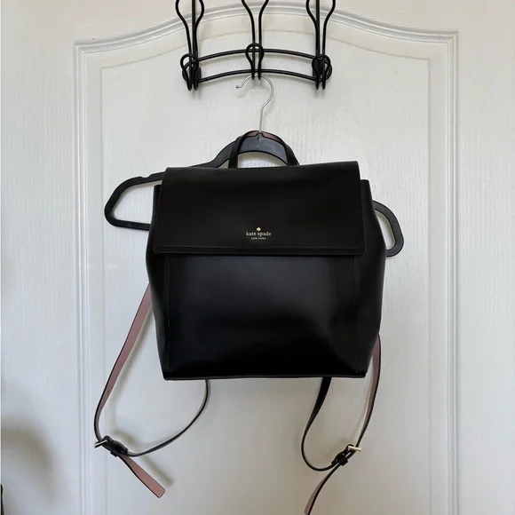 kate spade Black Smooth Leather Backpack - Picture 2 of 5